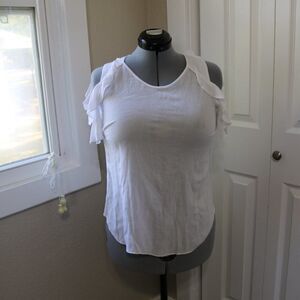 New Directions Shirt Cold Shoulder Off Shoulder